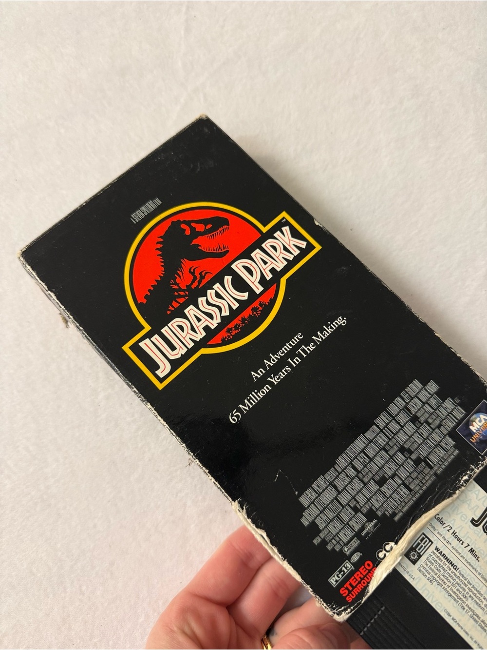 Vintage Jurassic Park VHS Tape (1994) MCA Universal Untested Clean Tape